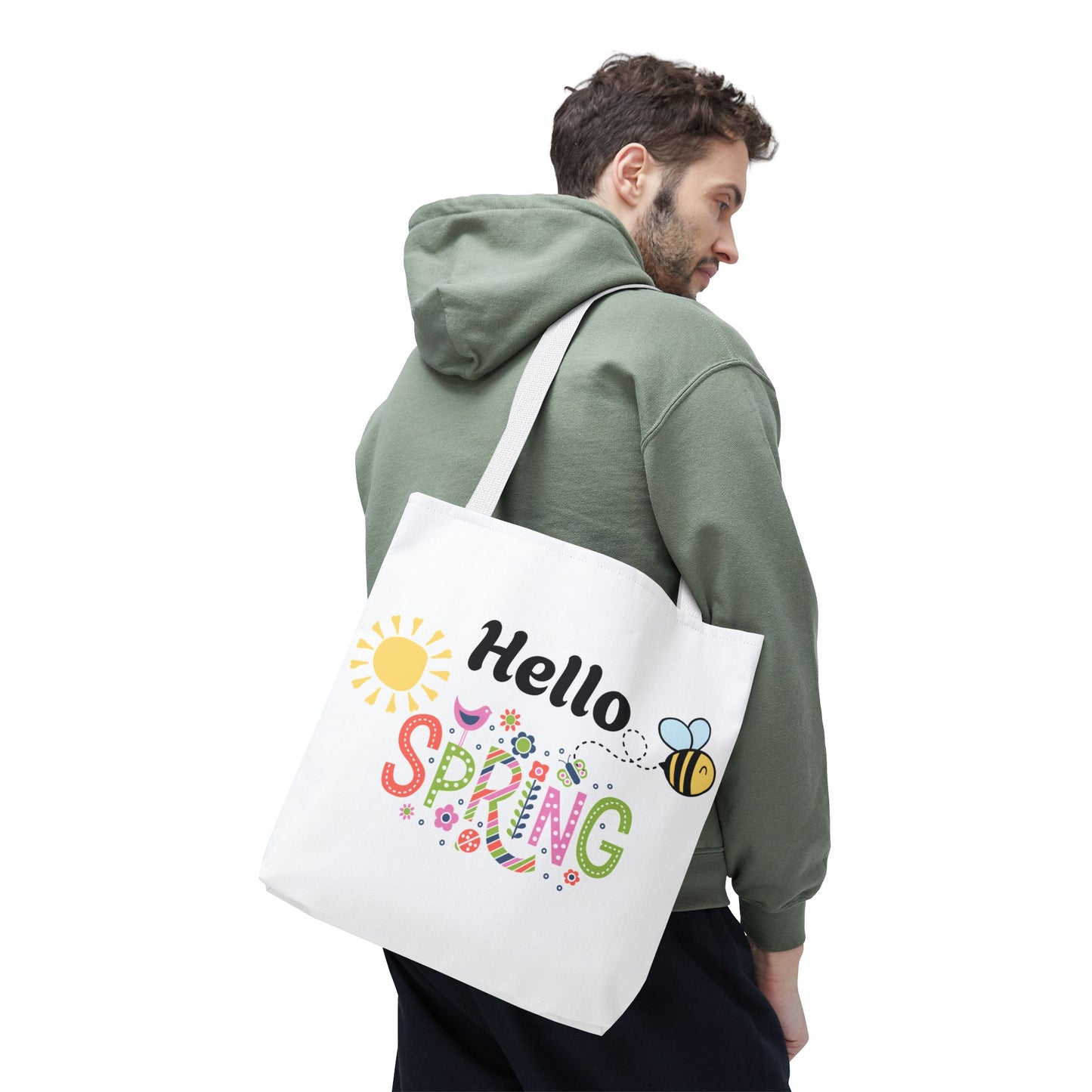 Spring Tote Bag | Hello Spring Bumble Bee