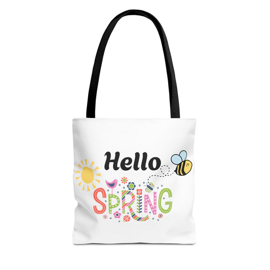 Spring Tote Bag | Hello Spring Bumble Bee