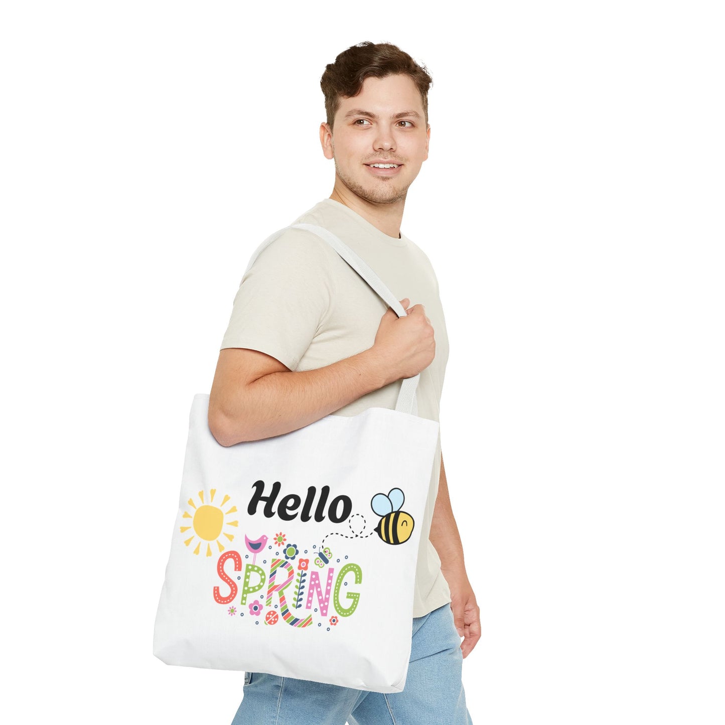 Spring Tote Bag | Hello Spring Bumble Bee
