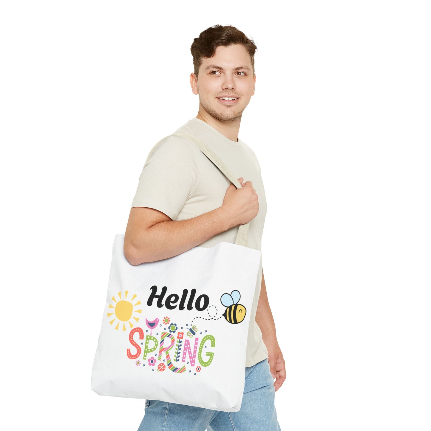 Spring Tote Bag | Hello Spring Bumble Bee