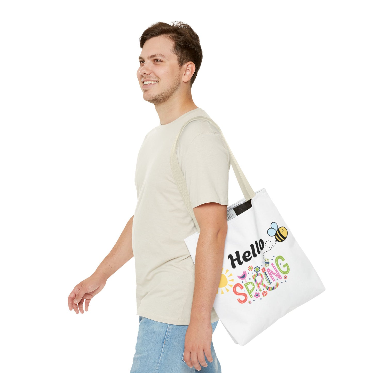 Spring Tote Bag | Hello Spring Bumble Bee